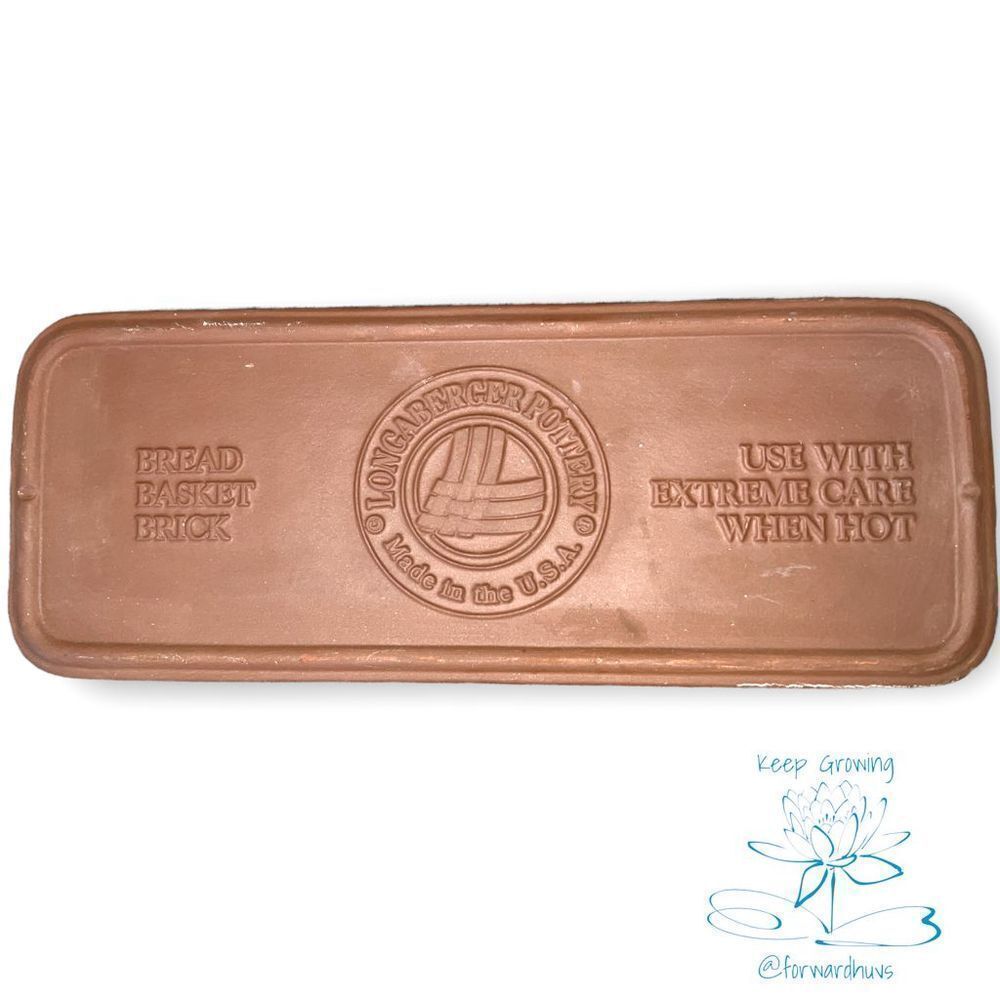 Longaberger Pottery Bread Basket Brick